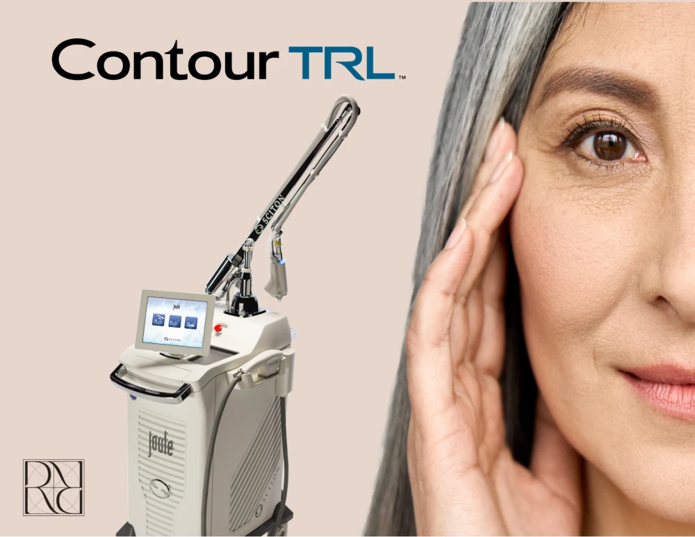 A woman is receiving Sciton Contour TRL Resurfacing Treatment in Washington DC at Ritual by Tracy Holzman NP C